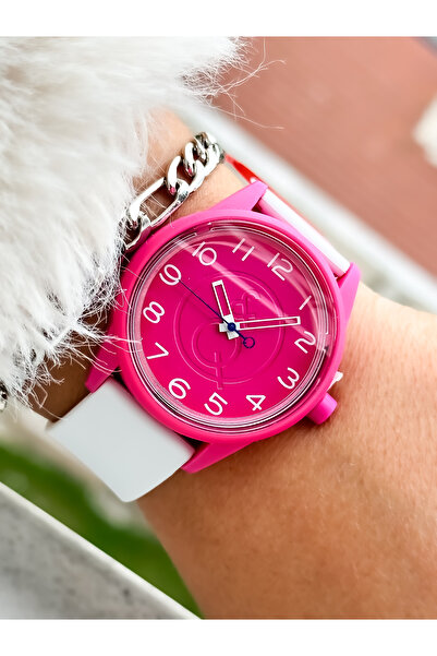 Q&Q Brand Solar Powered (BATTERY-FREE), pink Color, (SUITABLE FOR POOL, SEA USE) Women's Sports Wristwatch