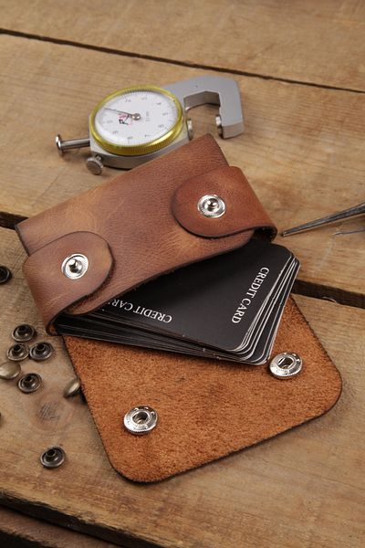 New Coast Leather 1900's Χειροποίητη ανδρική κάρτα από γνήσιο και πραγματικό δέρμα