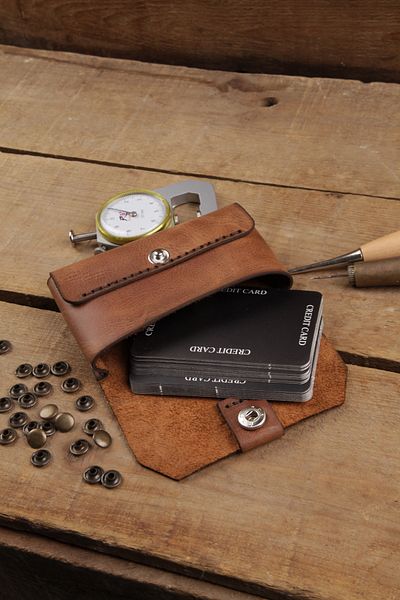 New Coast Leather 1900's Χειροποίητη ανδρική κάρτα από γνήσιο και πραγματικό δέρμα