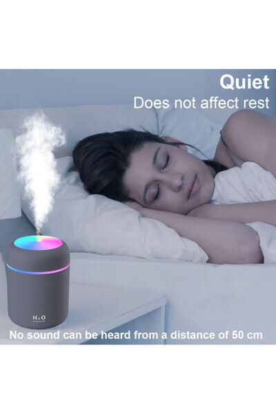 MODAMODUNDA Hava Nemlendirici Hava Perdesi Ortam Nemlendirici Işıklı Buhar Makinesi H2o Air Humidifier
