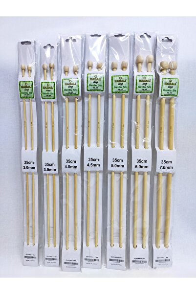 ATMACA TUHAFİYE Бамбукові спиці 7 пар 3-3,5-4-4,5-5-6-7 номер