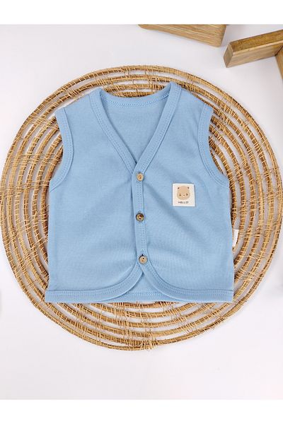 aydınlar bebe 100% Cotton Buttoned Unisex Sleeveless Baby Vest