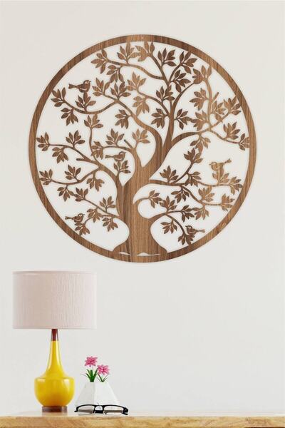 Genel Markalar Decovista Hayat Ağaçı - Yaşam Ağacı Duvar Süsü, Ahşap Dekorati...