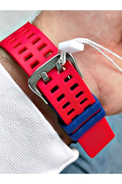 Cockpit Digital Men's Wristwatch with Silicone Strap 5 ATM Waterproof Alarm and Illuminated Stopwatch