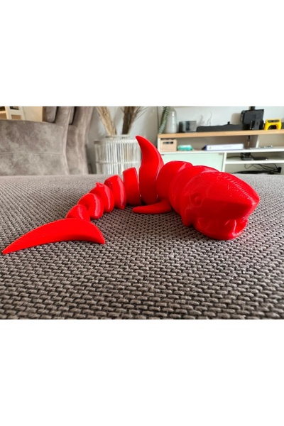 Mosilla Hareketli Köpekbalığı Flex Oyuncak Kırmızı