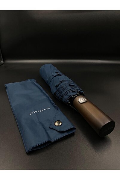 Bosile Tam Otomatik Şemsiye, Ahşap Saplı , Orijinal Çıtçıtlı Kılıflı