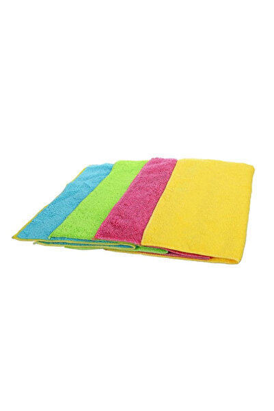 Elbasan Tekstil Pachet de 4 cârpe de uscare din microfibră super absorbante 40x40cm