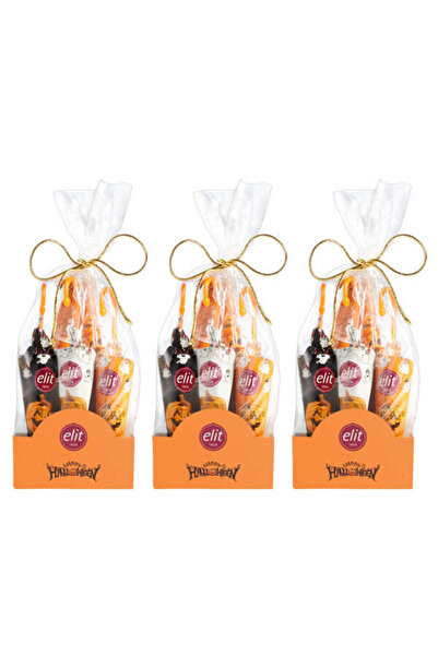 Elit Çikolata Halloween Şemsiye Sütlü Çikolata (3X5X20G) 3’lü Set Glutensiz