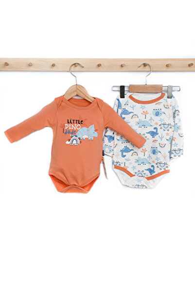 Rise Raba Baby 100% Cotton Little Dino Printed Long Sleeve 3-18 Months Set of...