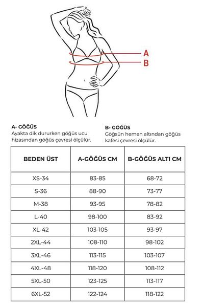 AYYILDIZ 63541 Red Strapless Bikini Top