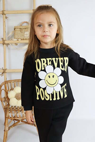 le petit sole Girl's Forever Positive Cotton Set