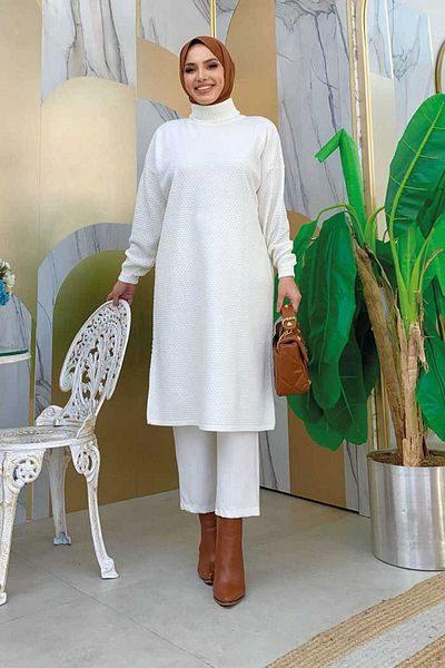 Bym Fashion 22215 Knitwear Tunic Ecru