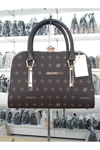 Armine 360 Geantă cu imprimeu maro