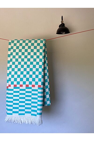 KARAKRAL Green Checkerboard Patterned Single Jacquard Pique