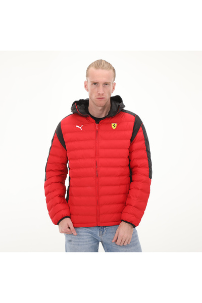 Puma 620934-02 Puma Ferrari Race Mt7 Ecolite Padded Jacket R Erkek Mont Kırmızı