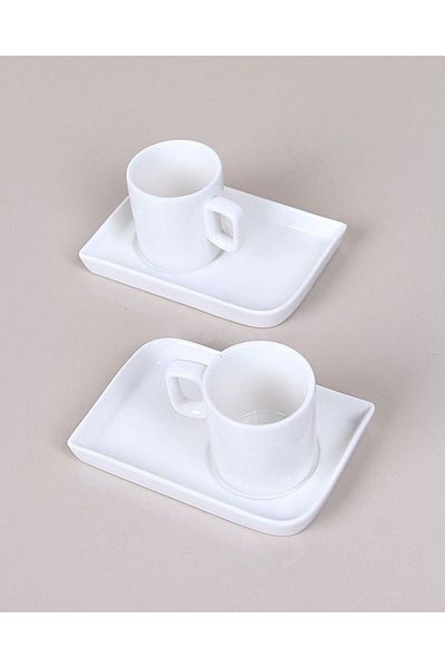 Laviss Porcelain 2-Piece Coffee Cup Set 2-Person Coffee Cup