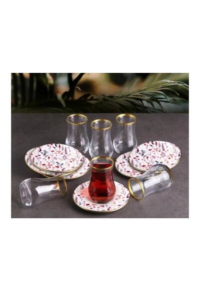 GÖNÜL MUTFAK جونول 4309 طقم شاي توينج 6 قطع