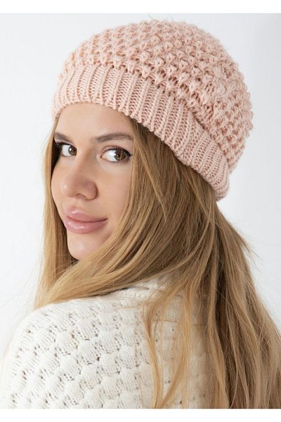 YAASE Women's Pompom Feather Beret