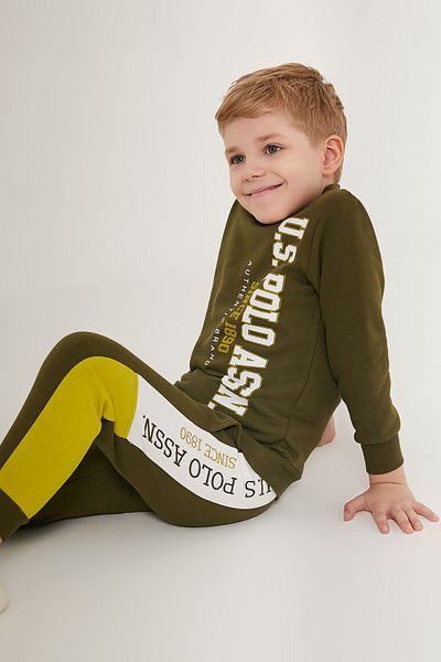 U.S. Polo Assn. Khaki Kids Sweatsuit sets Styles Prices Trendyol