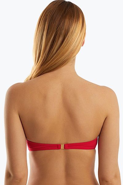 AYYILDIZ 63549 Red Strapless Bikini Top
