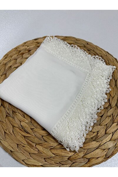 APAYDIN ÇEYİZ İğne Oyası Makina İşi Namaz Örtüsü, Mevlüt Örtüsü Krem Renk