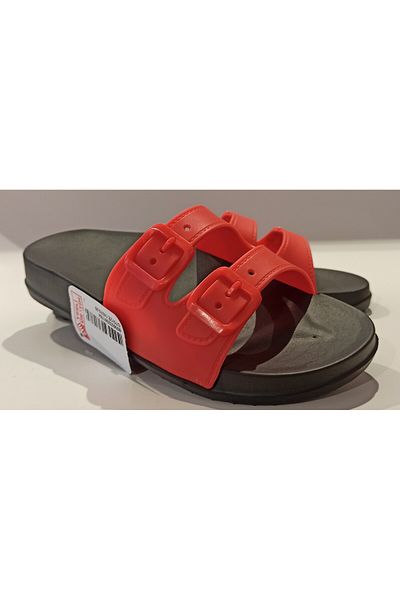 GEZER Red Anatomical Sole Soft Plastic Extra Light Women's Pool Sea Beach Home And Street Slippers Eva