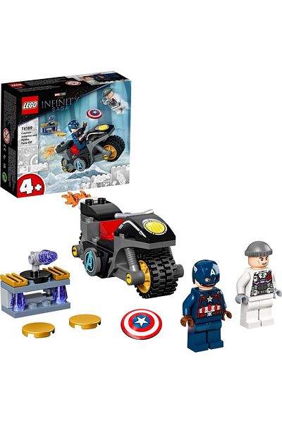 LEGO Marvel Captain America and Hydra Encounter 76189 - Collectible Construction Set (49 Pieces)