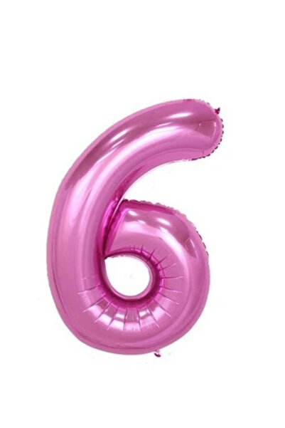 MFM Μπαλόνι με σκούρο ροζ φύλλο 6 ετών - 100 cm