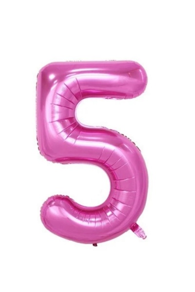 MFM Σκούρο ροζ μπαλόνι αλουμινόχαρτο 5 ετών 100 cm