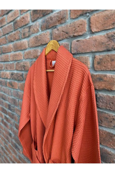 CottonTherapy Terra Shawl Collar Pique Bathrobe 100% Cotton