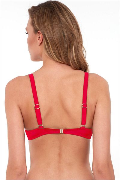 AYYILDIZ 63535 Red Smooth Bikini Top