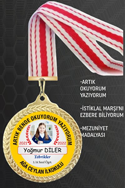 ONEF Kişiye Özel Madalya 10 Adet -madalyon Okullar Yarışmalar Spor Musabakaları