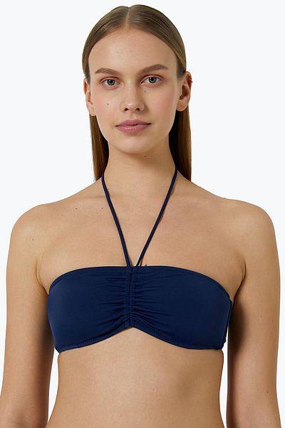 AYYILDIZ 63541 Navy Blue Strapless Bikini Top