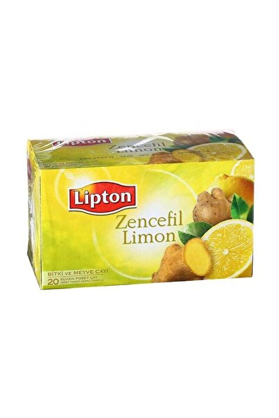 Lipton Zencefil ve Limon Bardak Poşet Bitki Çayı 20'li