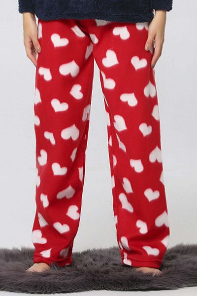 Ladytime Pocketless Winter Fleece Women's Pajama Bottom Single Bottom je29