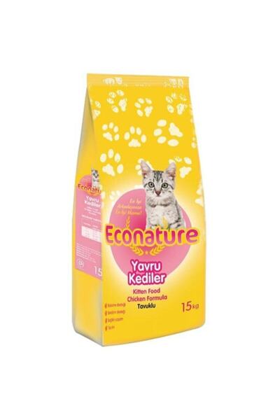 Econature Tavuklu Yavru Kedi Maması 15 Kg