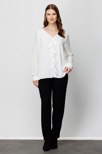 Ekol V-Neck Ruffle Blouse