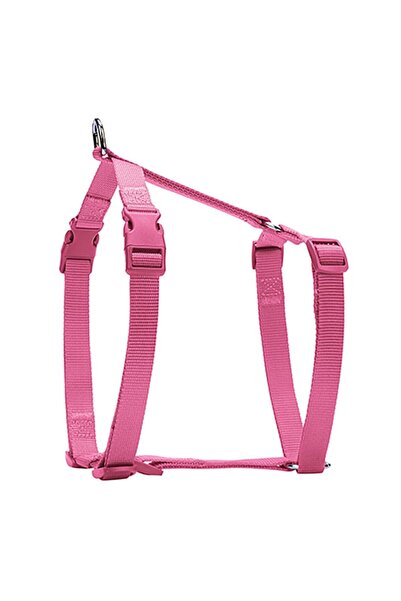 Doggie Pembe Ayarlı Dokuma Göğüs Tasması 1,5x30 45cm