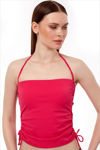 AYYILDIZ 63515 Red Strapless Tankini Top