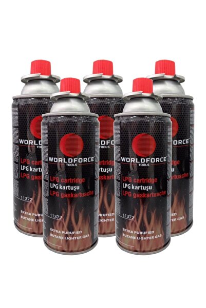 Genel Markalar Worldforce 5 Adet 400ml Lpg Kartuş Pürmüz Başlıklarına Uyumlu