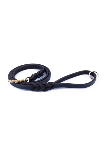 Doggie Training Series m 1.4X180Cm Brown Braided Oiled Leather Dog Walker Strap