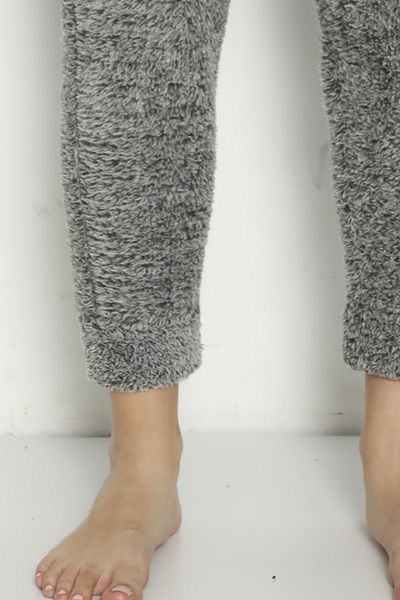 Ladytime Pocketed Luxury Fluffy Fleece Winter Pajama Bottoms with pockets