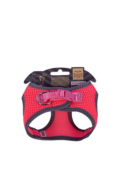 Doggie Cool Woven Reflector Series Small Breed Chest Collar Red 3xs-22-26cm
