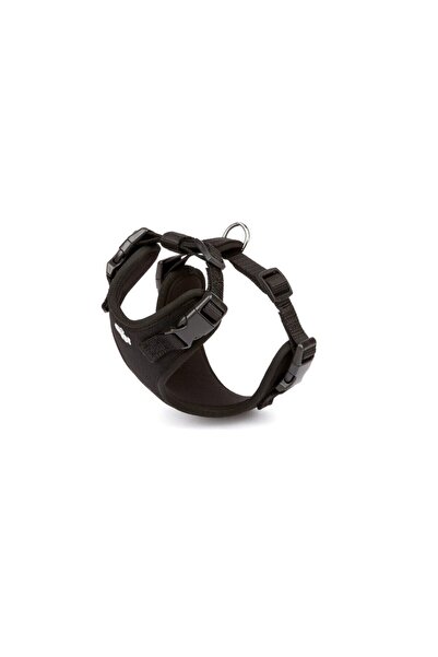 Doggie Havalı Ped Dokuma Köpek Göğüs Tasması 30/35 Cm Siyah