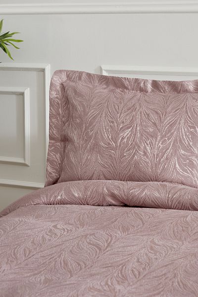 Karaca Home Morus Bedspread Set Rose Color