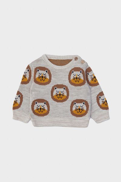 Layette Bg Store Baby Boy Patterned Sweater 23Fw0Lt8405