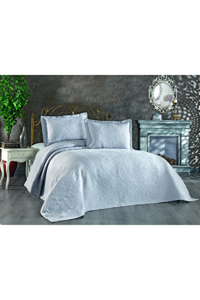 Solinas Collection Soldi Rose Gri Çift Kişilik Yatak Örtüsü