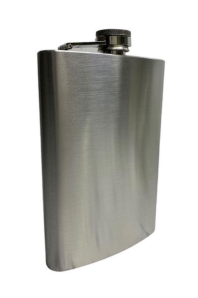 Elif Flask CHROME 9 OZ ALK42 STAINLESS STEEL SILVER COLOR709541
