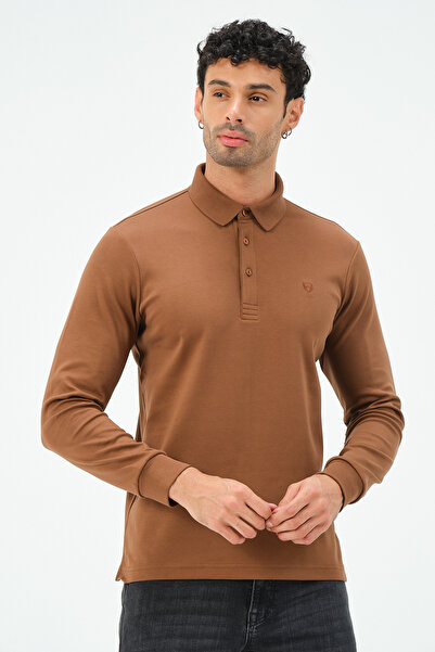 MSW Long Sleeve Regular Fit Men's Polo Neck T-shirt
