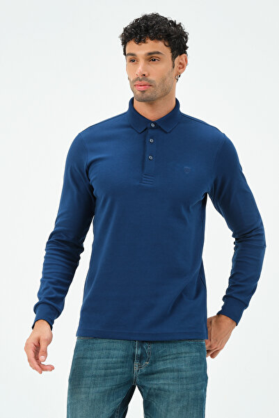MSW Long Sleeve Regular Fit Men's Polo Neck T-shirt